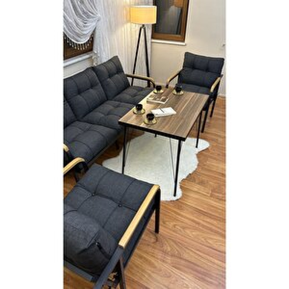 Modern Style Home Modern Sarıyer Balkon, Bahçe, Cafe - Metal Kanepe Koltuk Takımı - 3+1+1+masa Bahçe Mobilyası Takımı Fiyatı