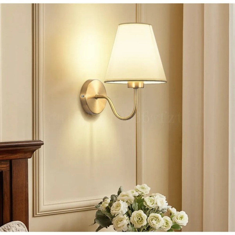 Modern Tasarım Pilli Aplik Gold Sarı Ledli Tak Çalıştır Krem Şapkalı LED Aplik Harika Görsel Aplikler Fiyatı