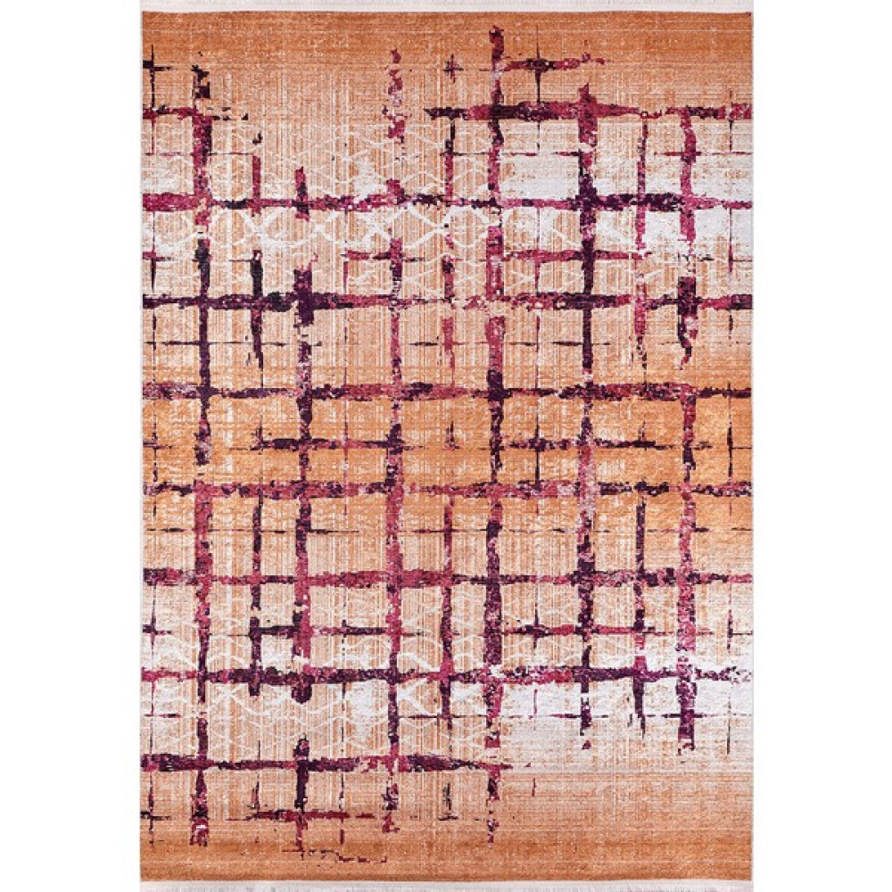Modern Turuncu Dijital Baskı Yıkanabilir Hipoalerjenik Kaymaz Taban Halı Yolluk - 120 x 200 cm Salon Halısı Fiyatı
