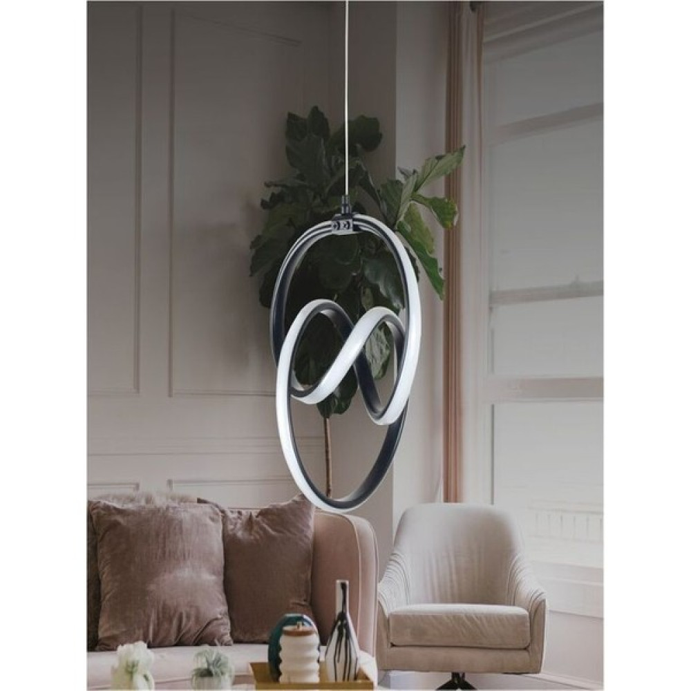 Modern Venüs Model Lüks LED Avize - Siyah - Sarı Led Işık Avize Fiyatı