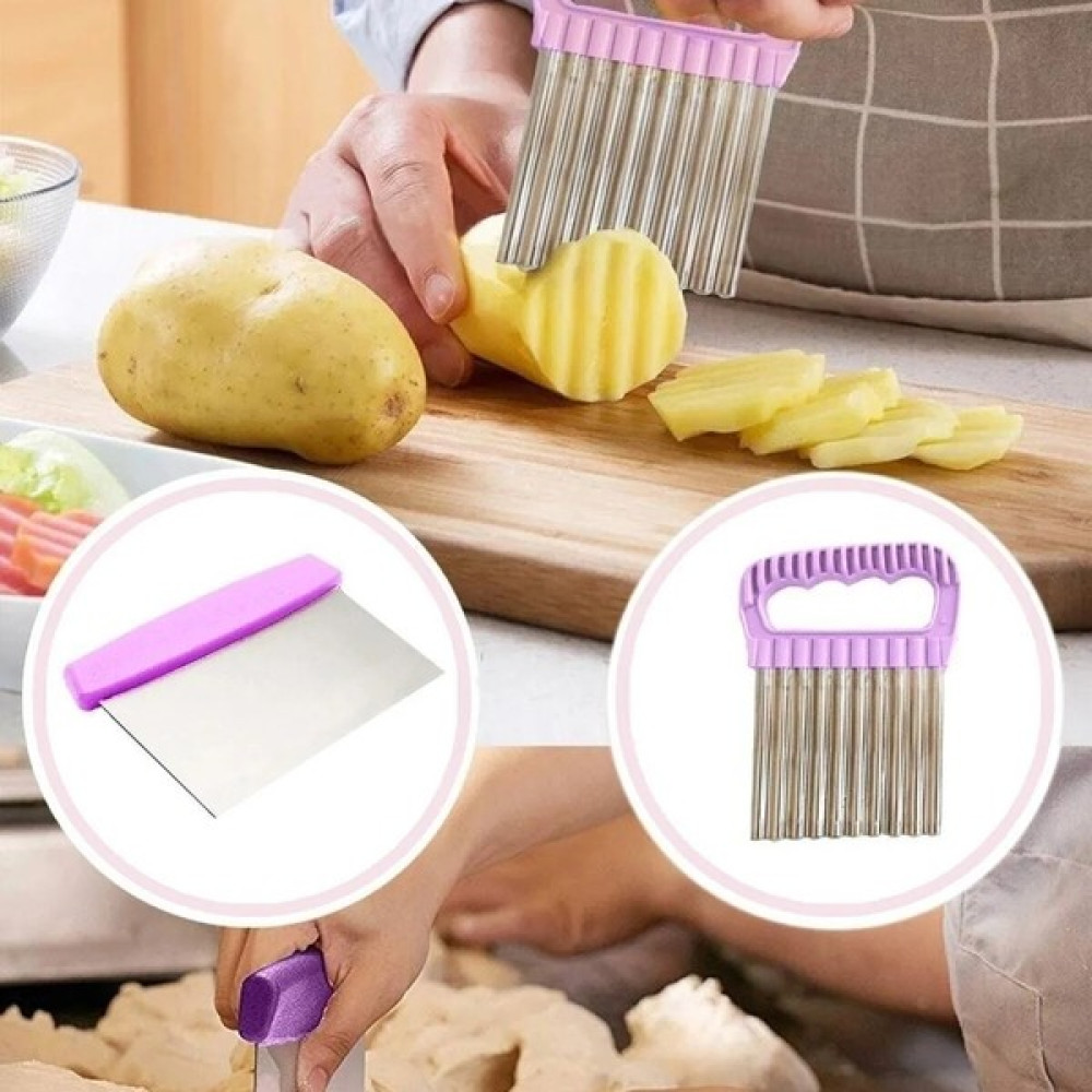 modernavm Hamur Kesme Spatulası & Patates Cips Kesici 2'li Set Mutfak Gereçleri Fiyatı
