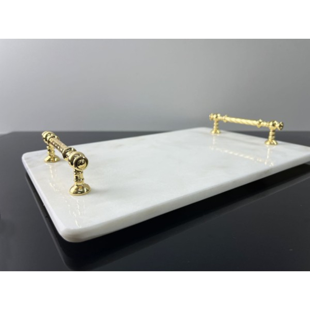 Modestmar Doğal Calacatta Mermer 20X30 Sunum Tepsisi Gold Oto Boyaları Fiyatı