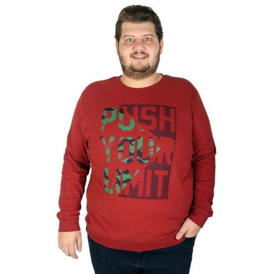 ModeXL 19134 Bordo Erkek Sweatshirt