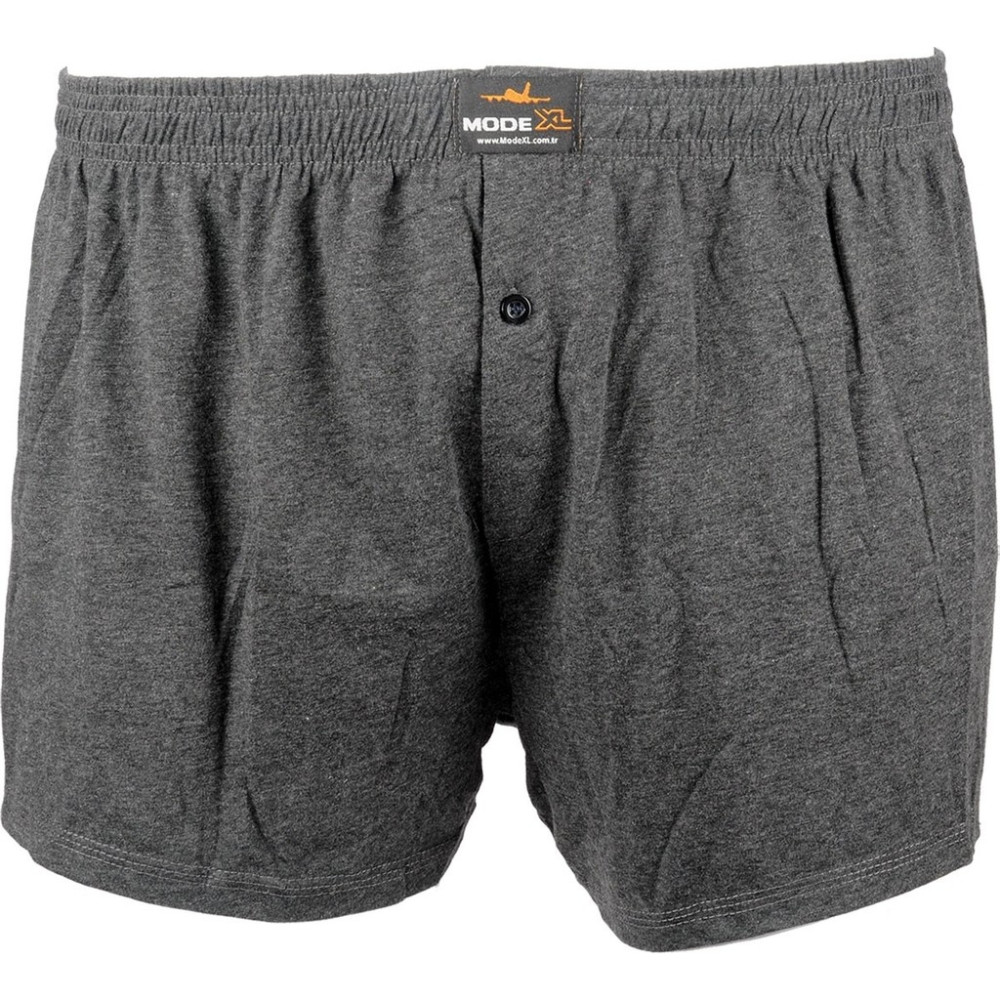 ModeXL Büyük Beden Erkek Boxer Penye 6360 Antramelanj Erkek Boxer Fiyatı