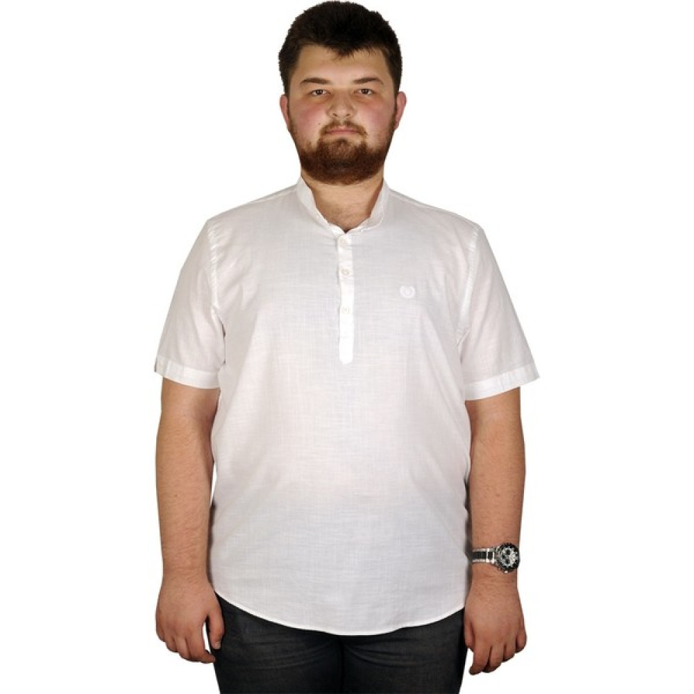 ModeXL Büyük Beden Erkek Kısa Kol Hakim Yaka Gömlek Erkek Gömlek Fiyatı