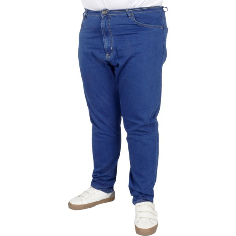 ModeXL Büyük Beden Erkek Kot Focus 22904 Mavi Erkek Pantolon Fiyatı