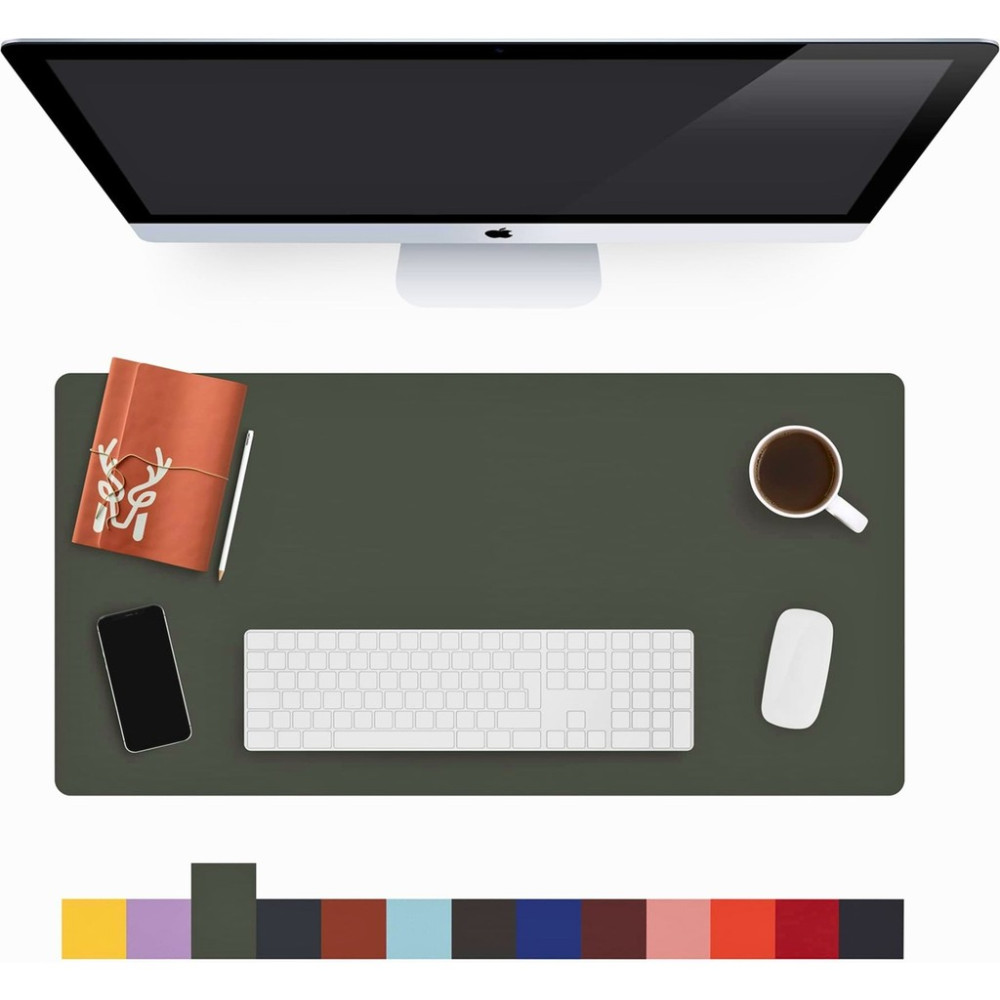 Modica Lindos - Deri Mat, Masa Pedi, Büyük Mouse Pad, Ofis Için Mat, Su Geçirmez Mat, Ofis ve Ev Için Deri Pedi, Gaming Masa Matı, Masaüstü Için Masa Mouse Pad Fiyatı