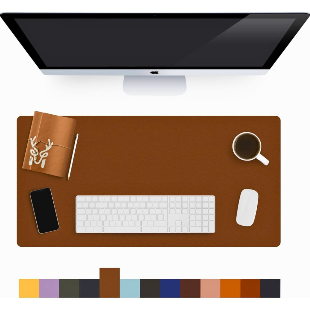 Modica Lindos - Deri Mat, Masa Pedi, Büyük Mouse Pad, Ofis Için Mat, Su Geçirmez Mat, Ofis ve Ev Için Deri Pedi, Gaming Masa Matı, Masaüstü Için Masa Mouse Pad Fiyatı