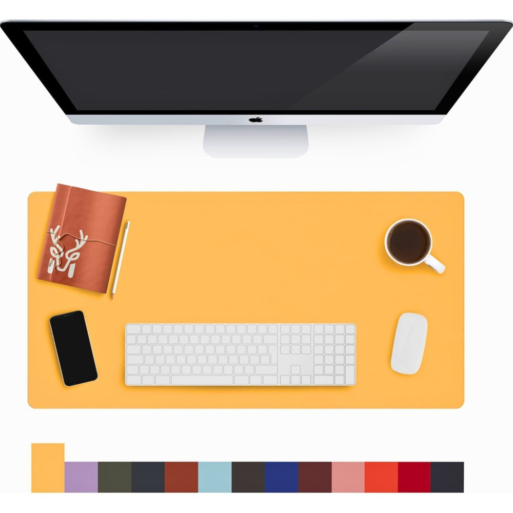 Modica Lindos - Deri Mat, Masa Pedi, Büyük Mouse Pad, Ofis Için Mat, Su Geçirmez Mat, Ofis ve Ev Için Deri Pedi, Gaming Masa Matı, Masaüstü Için Masa Mouse Pad Fiyatı