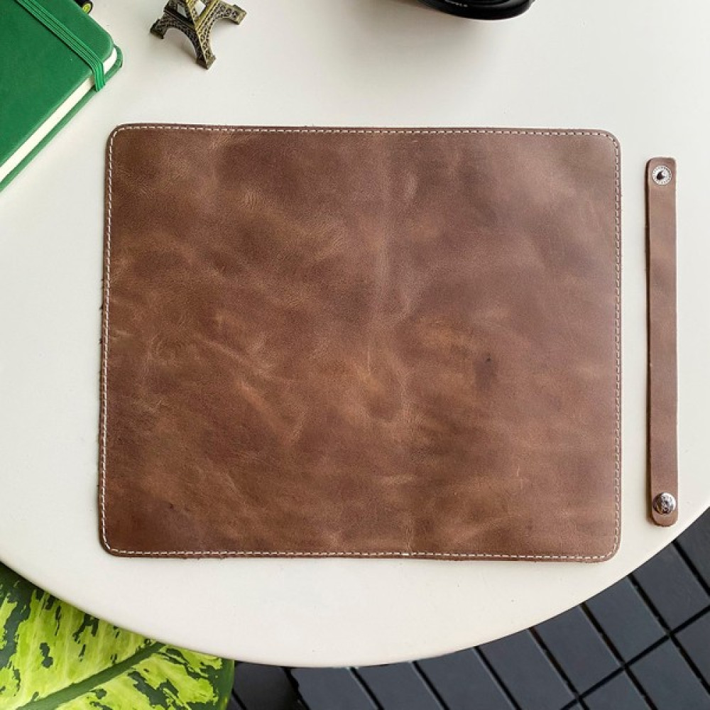 Modica Navada - Luxury Hakiki Deri Mouse Pad - Kahverengi Mouse Pad Fiyatı