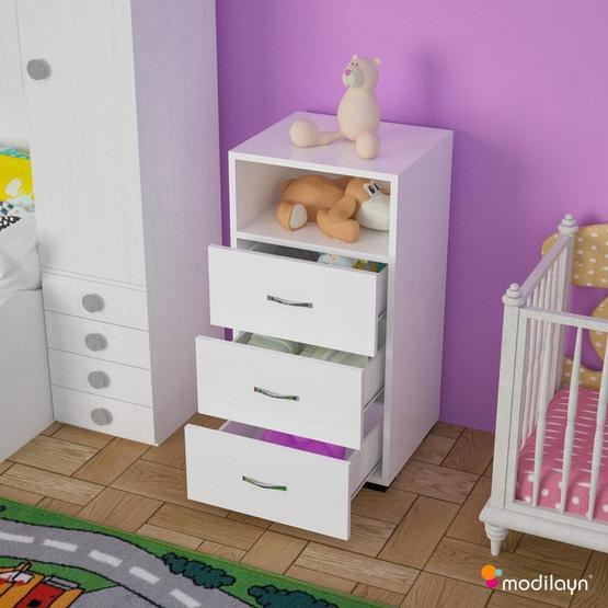 Modilayn ARD119 Beyaz Şifonyer