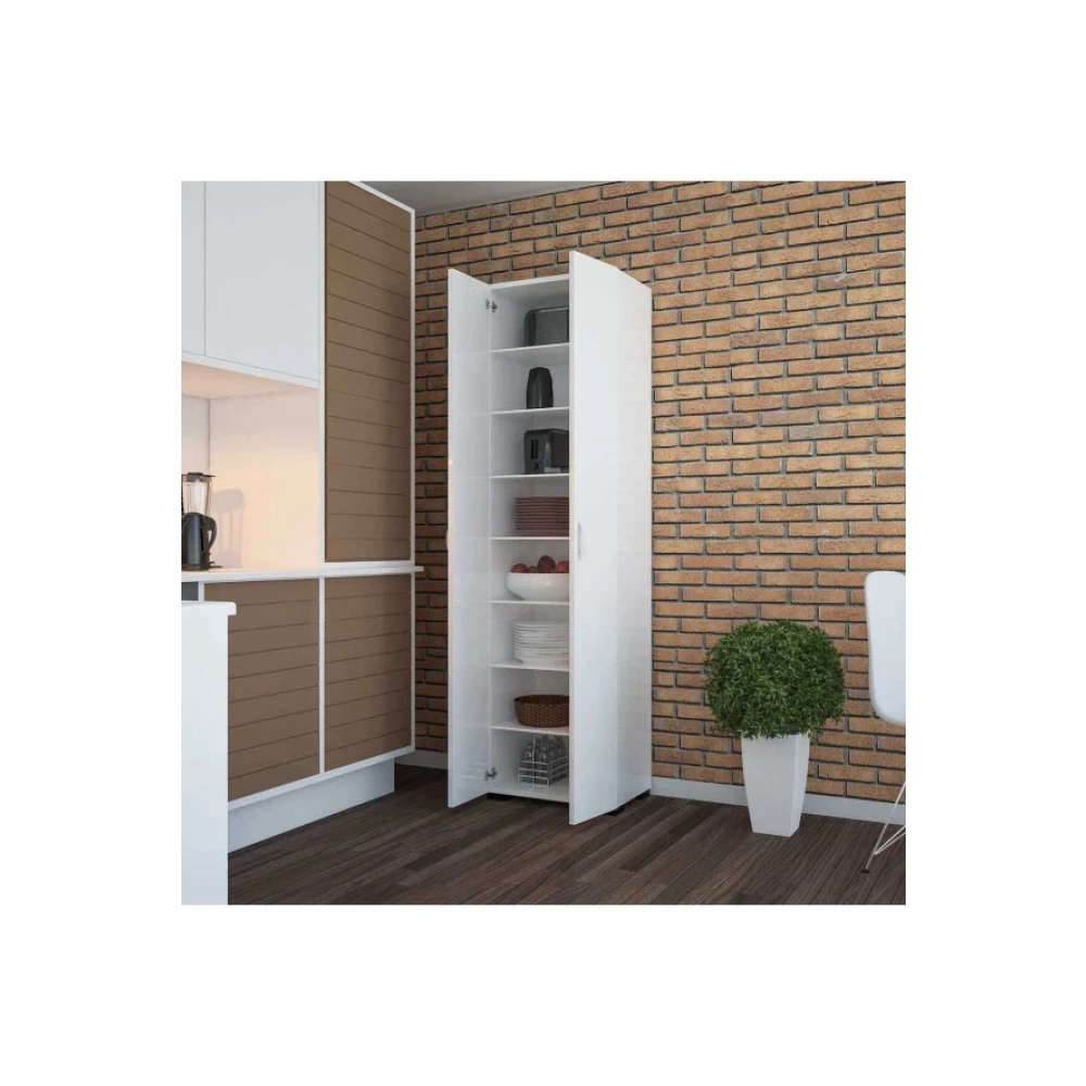 Modilayn Beyaz Kapakli Suntalam Dolap 8 Rafli Banyo Dolabı / Mobilyası Fiyatı