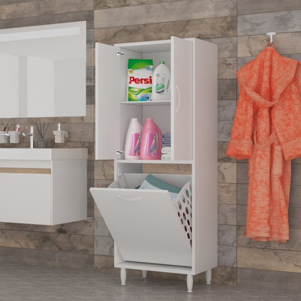 Modilayn Kirli Sepetli Banyo Dolabı Banyo Dolabı / Mobilyası Fiyatı