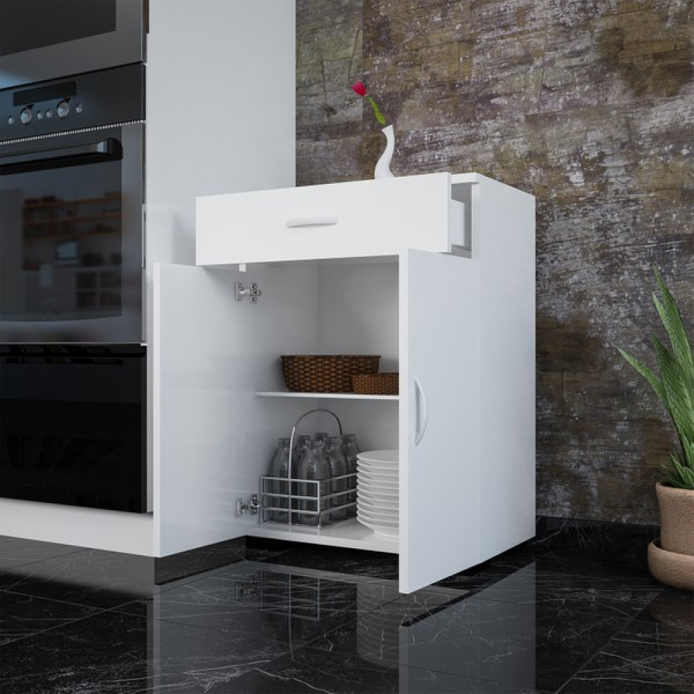 modilayn Mutfak Dolabı Çekmeceli Çok Amaçlı Dolap İki Kapaklı Banyo Dolabı Ofis Dolabı Banyo Dolabı / Mobilyası Fiyatı