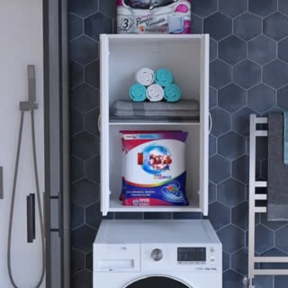 Modilayn Newyork 54 X 88,4 X 32,5 Cm 2 Kapakli 2 Gozlu Camasir Makine Ustu Dolabi Banyo Dolabı / Mobilyası Fiyatı