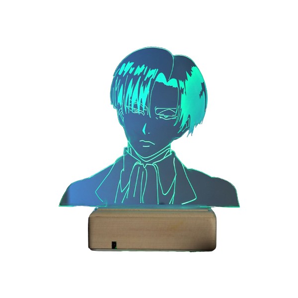 Modiwa Design Attack On Titan Levi Ackerman 16 Renk Anime Gece Lambası - Renkli Diğer Fiyatı