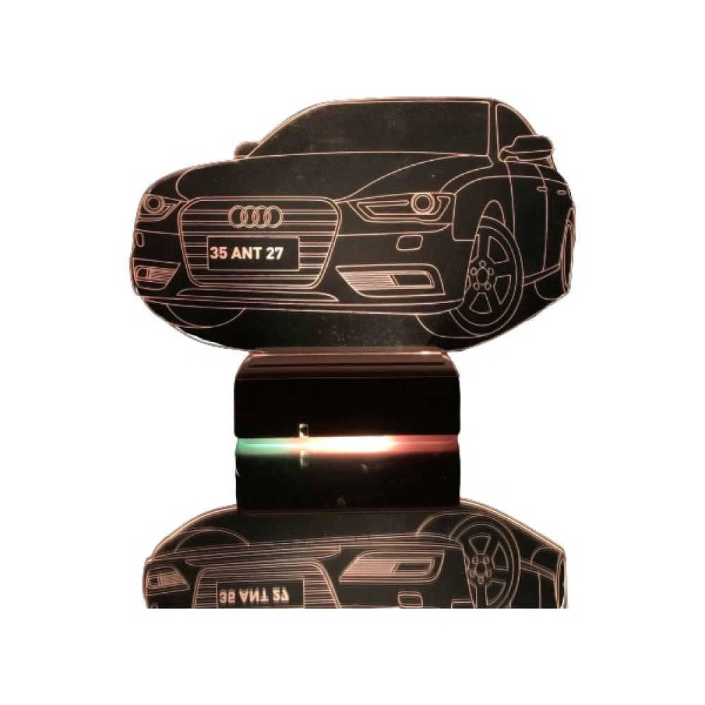 Modiwa Design Kişiye Özel 3D LED Aydınlatmalı Araba Masaüstü LED Lamba Dekoratif Lamba Fiyatı