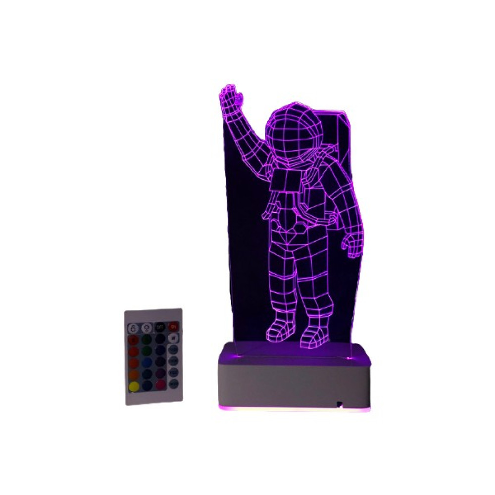 Modiwa Design Özel Tasarım 3D Uzay ve Astronot Masaüstü Dekoratif LED Lamba - Renkli Dekoratif Lamba Fiyatı