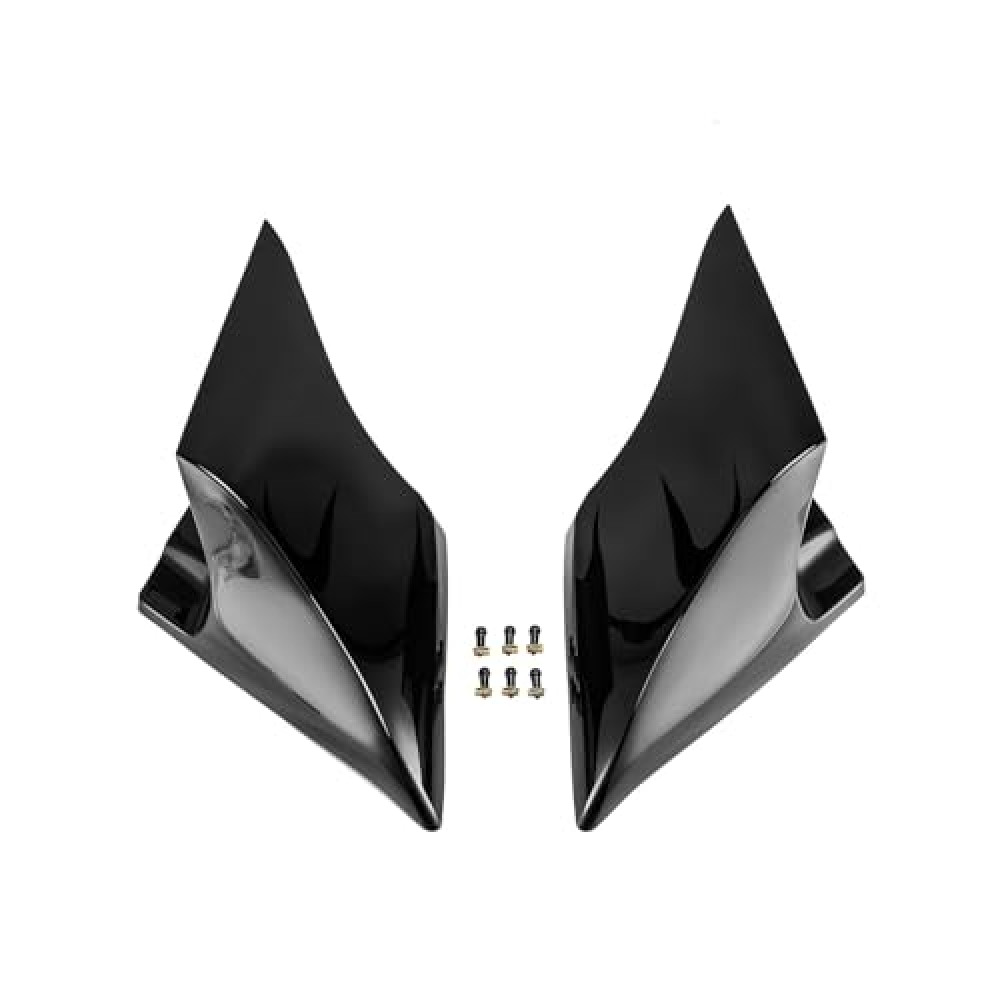 Mofun Stretched Extended Side Panel Cover Extended Stretched Bags Compatible with Harley Touring Baggers Road King Street Road Electra Glide Black 2014-2023