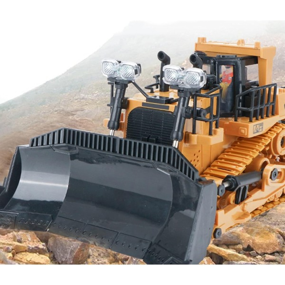Mofy Baby Işıklı Sesli Full Fonksiyon Metal Hareketli Buldozer 2.4ghz Uzaktan Kumandalı Iş Makinesi Kepçe Oyuncak Araç Fiyatı