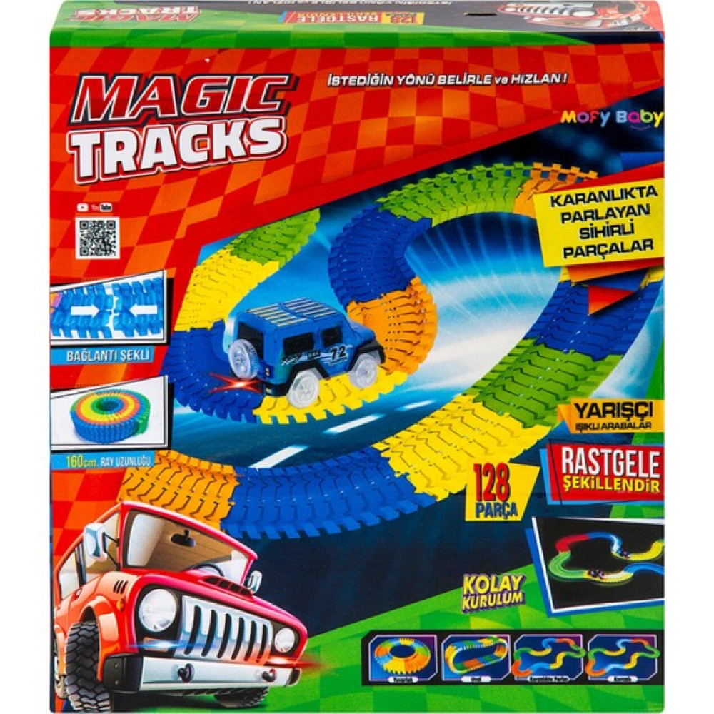 Mofy Baby Magic Tracks Hareketli Raylar 128 Adet Karanlıkta Parlayan Sihirli Parçalar Legolar ( Yapım Oyuncakları ) Fiyatı