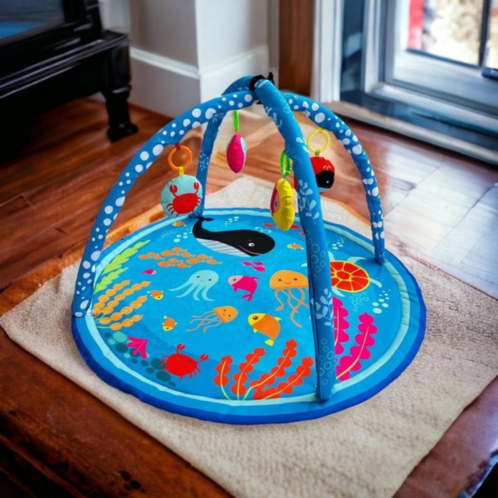 Mofy Baby Okyanus Oyuncaklı Oyun Minderi Bebek Oyun Halısı Aktivite Minderi - 90 x 90 cm - Renkli Oyuncak Fiyatı