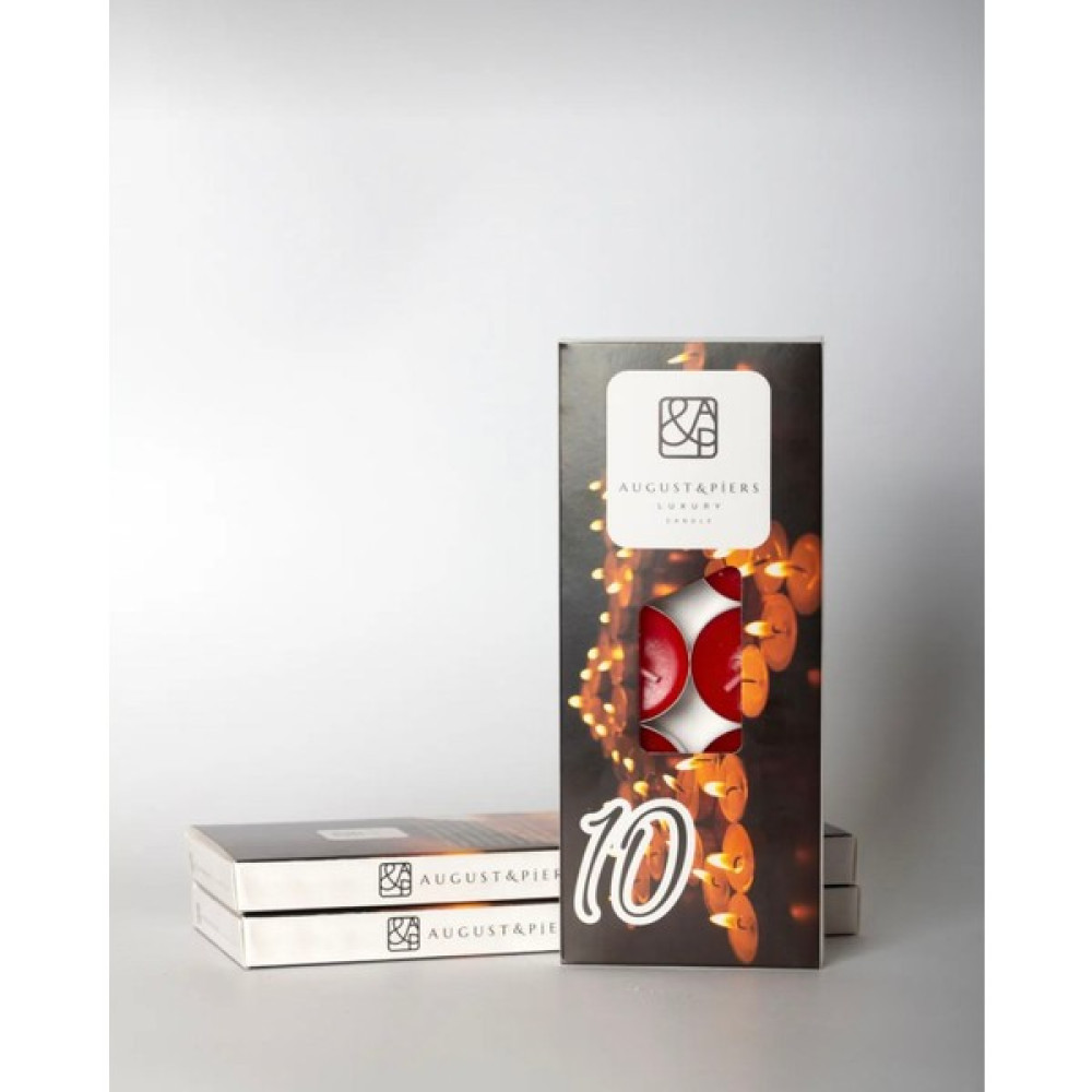 Moi Art Design 10’lu Tealight Mum Glimma Buhardanlık Mumu 12 gr - Kırmızı - 1 Adet Dekoratif Mum Fiyatı