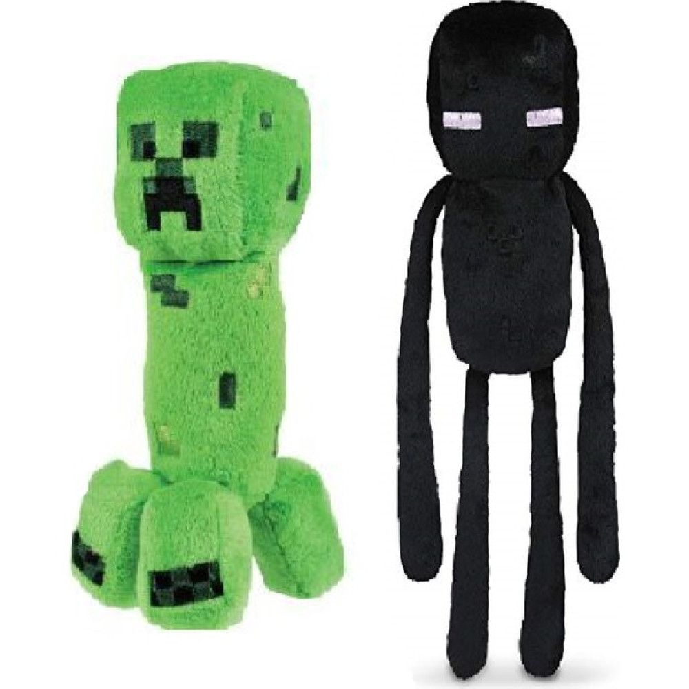 Mojang Minecraft 26 cm Enderman ve 21 cm Creeper 2'li Peluş Oyuncak Set Peluş Oyuncaklar Fiyatı