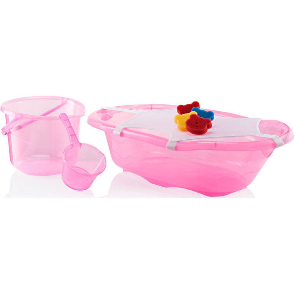 Moje 5'li Banyo Küveti Seti (Kutulu) - Pembe Bebek Banyo Küveti Fiyatı