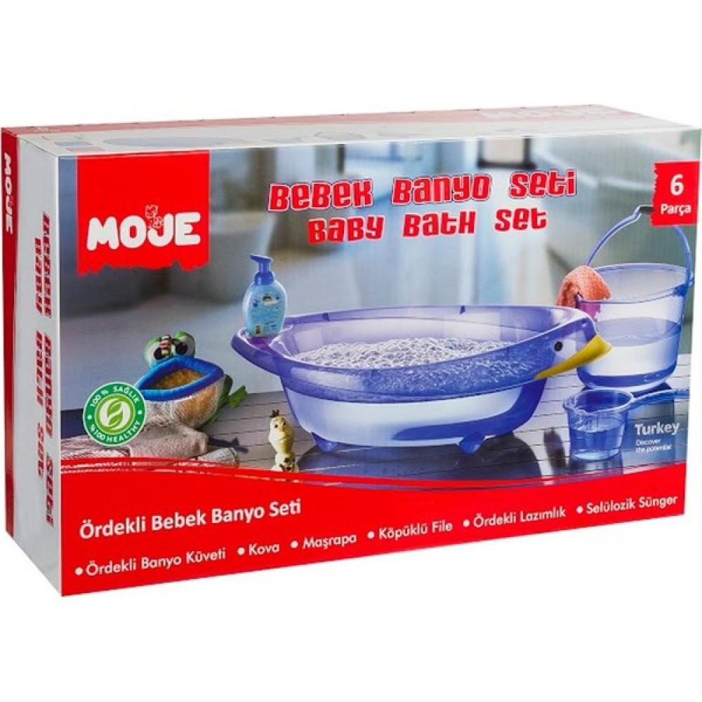 Moje Bebek Banyo Seti 6 Parça Pembe Bebek Banyo Küveti Fiyatı