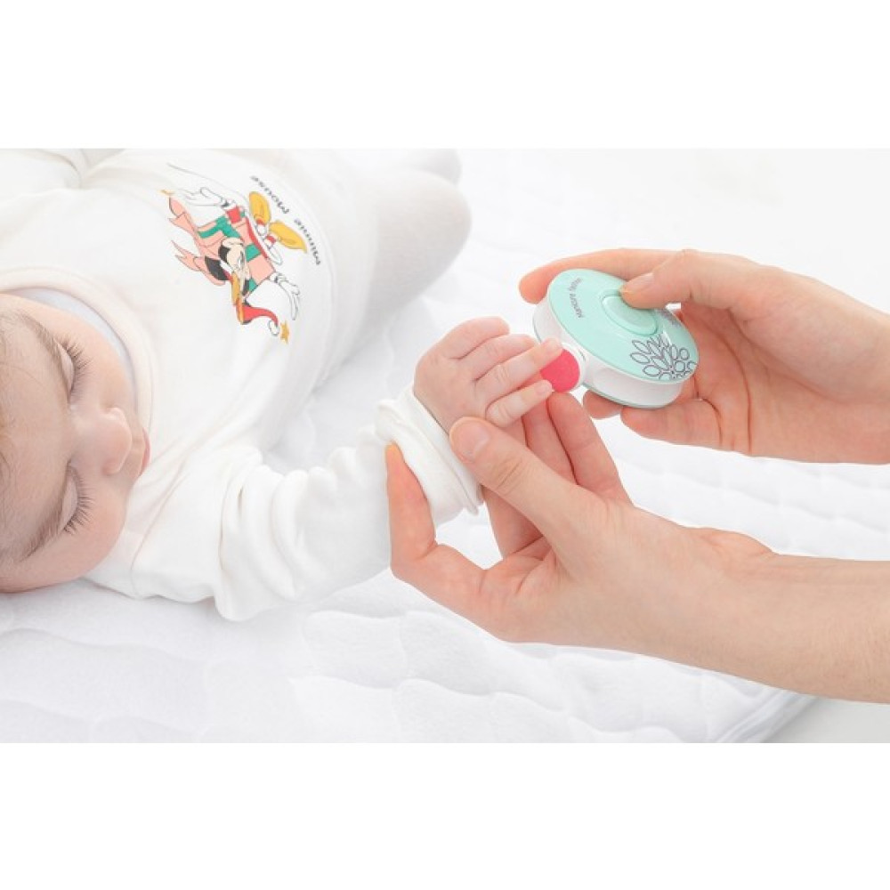 Moje Bebek, Çocuk, Yetişkin Manikür Seti Dönerli Pilli Tırnak Kesme Törpüleme Makinası - Açık Mavi Bebek Tırnak Makası Fiyatı