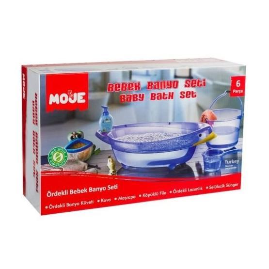 Moje Ördekli 6'lı Beyaz Küvet Seti