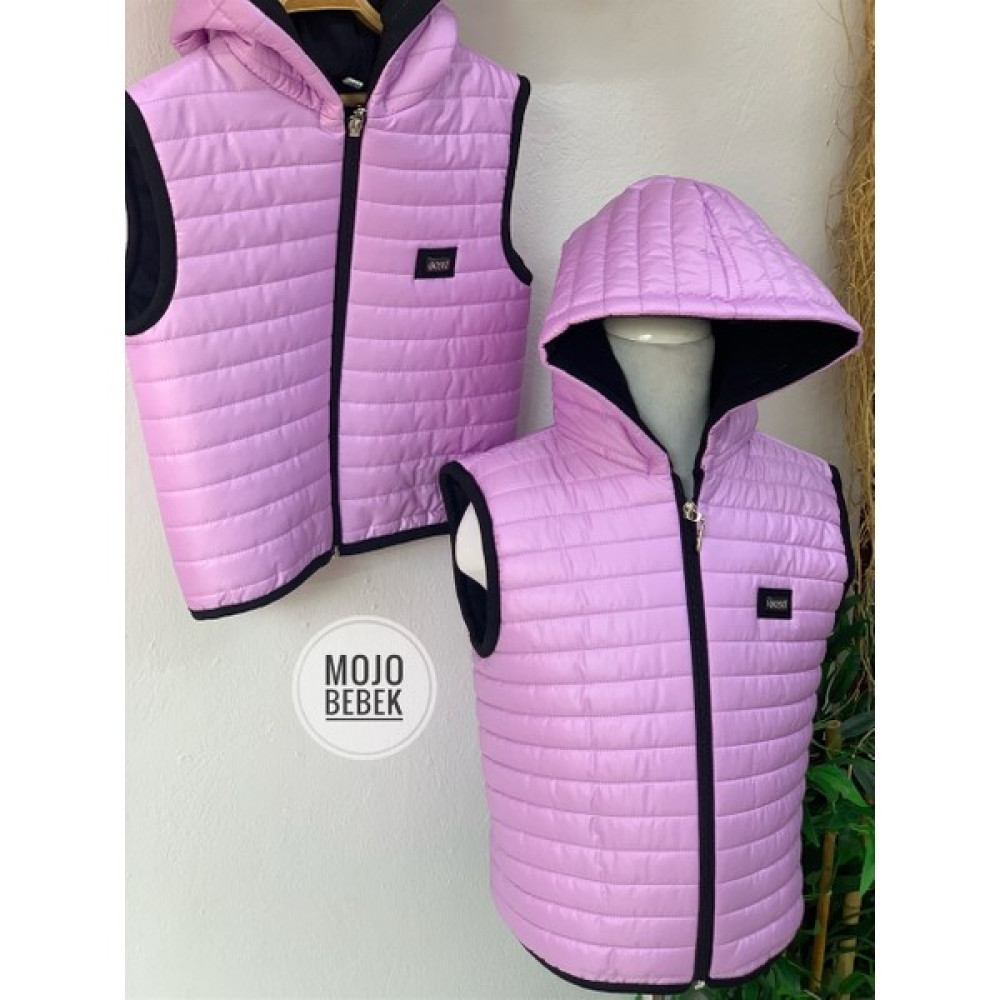 Mojo Bebek Mojo Kız Çocuk Kapitone Şişme Yelek 105544 Mor Kız Çocuk Yelek Fiyatı
