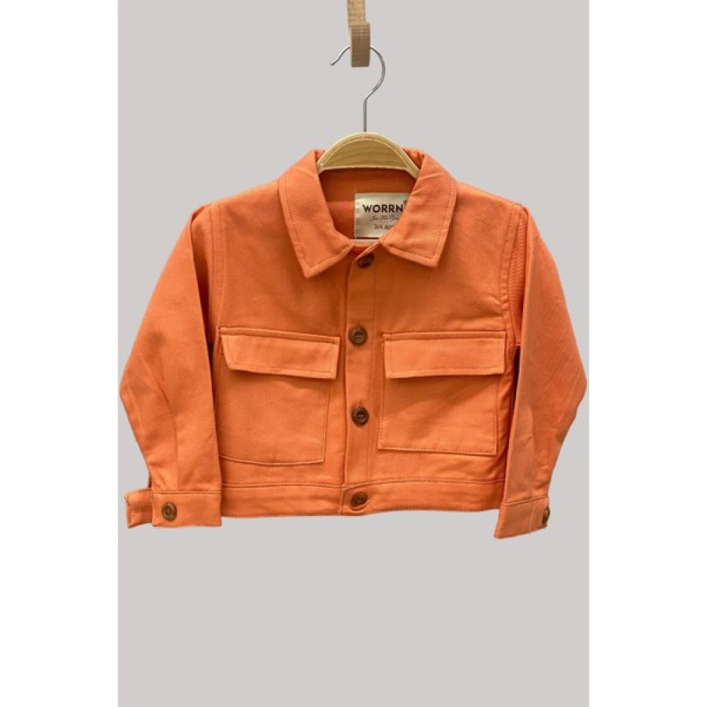 Mojo Bebek Mojo Kız Çocuk Renkli Denim Ceket 2038 Turuncu Kız Çocuk Mont Fiyatı