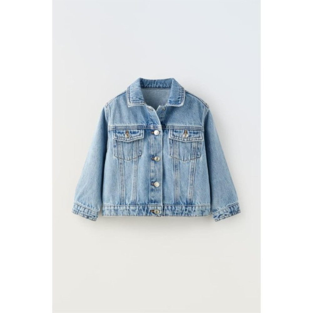 Mojo Bebek Mojo Kız Çocuk Sırtı Kalp Baskılı Denim Ceket 1724 Kot Mavi Kız Çocuk Mont Fiyatı