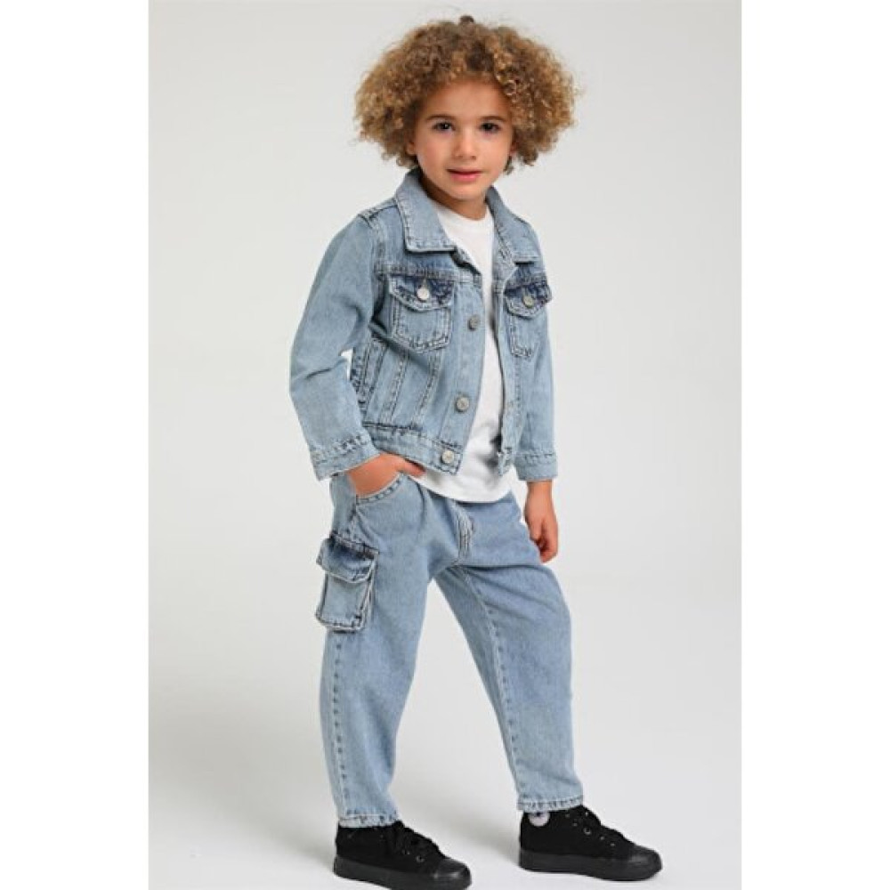 Mojo Erkek Bebek Denim Ceket 22248 Kot Mavi Bebek Montu Fiyatı
