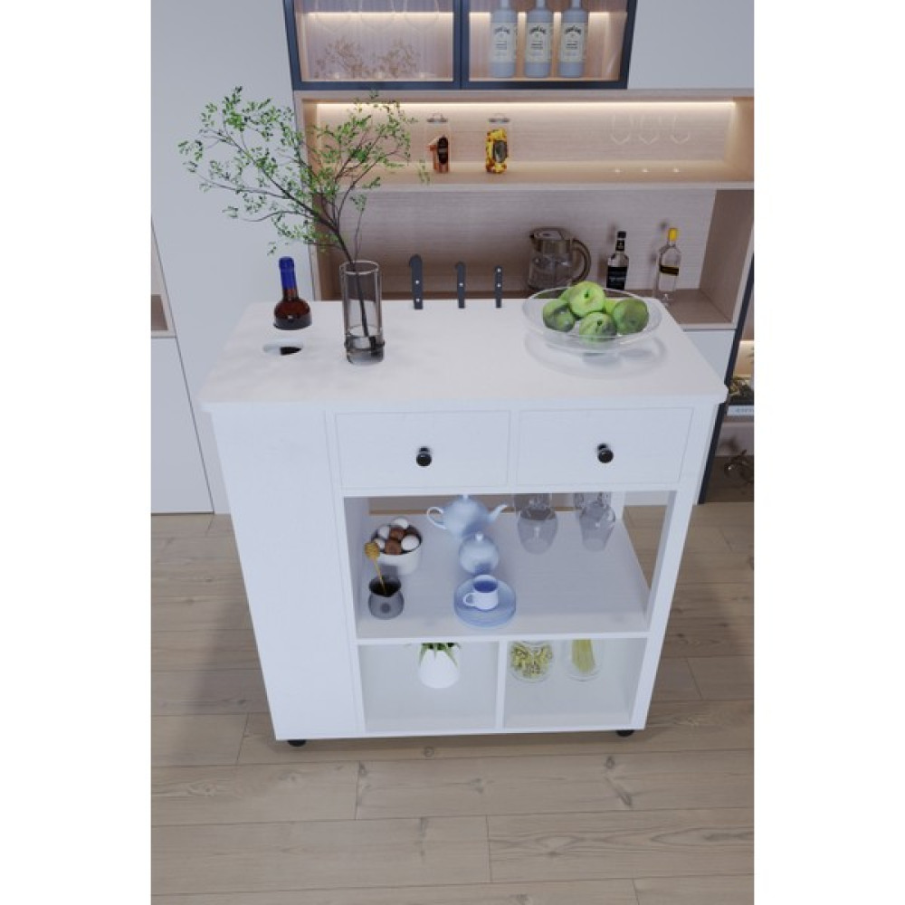 Moka Park AVM Balım Servant Mutfak Adası - Beyaz Yemek & Mutfak Masası Fiyatı