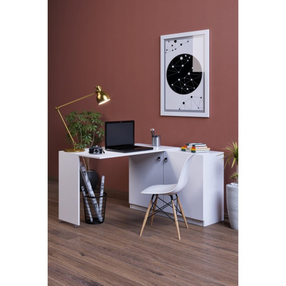 Moka Park AVM Flor Çalışma Masası Çok Amaçlı Masa - 133 - Beyaz Çalışma Masası Fiyatı