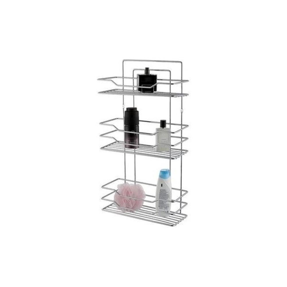 Moka Shopin Buffer® 3 Raflı Dikdörtgen Krom Banyo Rafı Şampuanlık Sabunluk Banyo Duş Düzenleyici Banyo Rafı Fiyatı