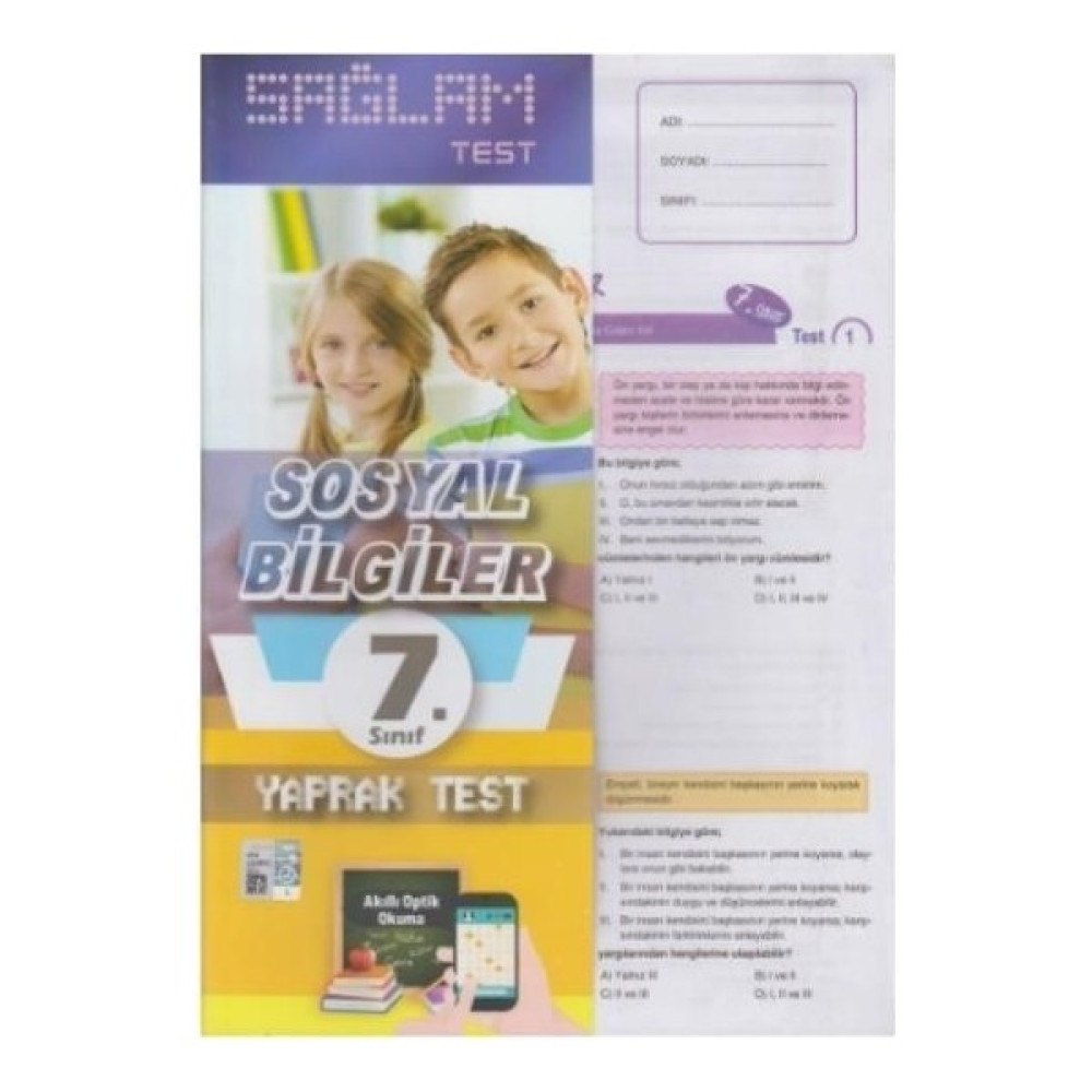 Molekül 7. Sınıf Sosyal Bilgiler Sağlam Yaprak Test Poşetliyeni Sosyal Bilgiler Fiyatı