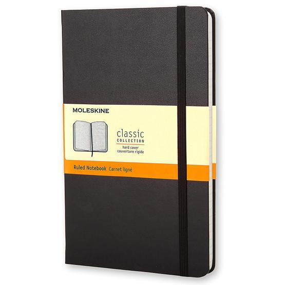 Moleskine QP060 Siyah Çizgili Sert Kapaklı Defter