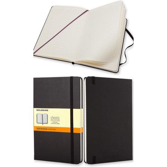Moleskine QP060 Siyah Çizgili Sert Kapaklı Defter Ciltli Defter Fiyatı