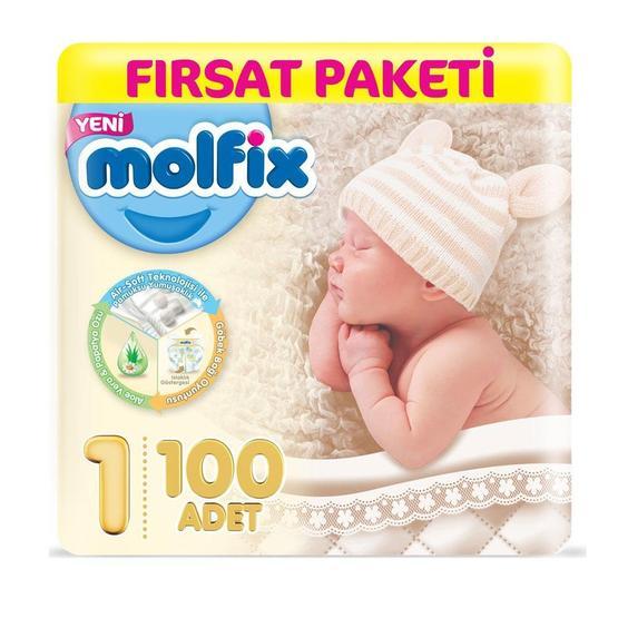 Molfix Aylık Paket No:1 Yenidoğan 100 Adet Bebek Bezi Bebek Bezi Fiyatı