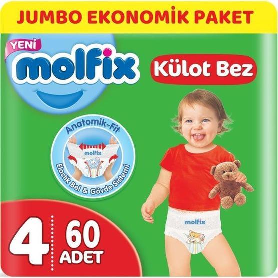 Molfix Beden:4 9-14KG 60'lı Külot Bebek Bezi Bebek Bezi Fiyatı