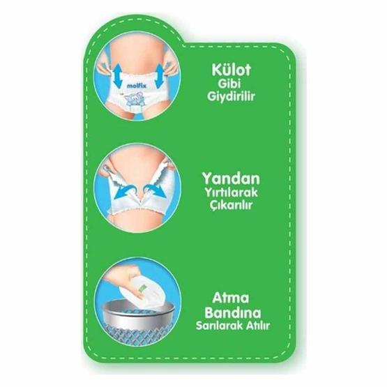Molfix Beden:4 9-14KG 60'lı Külot Bebek Bezi