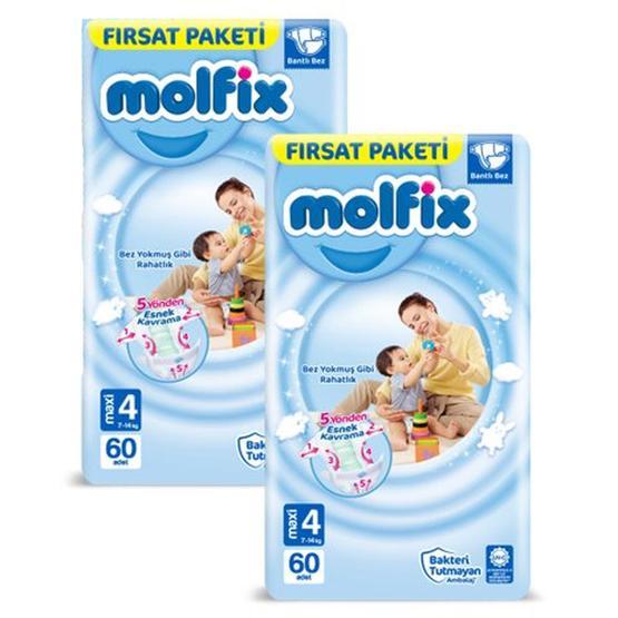 Molfix Mega Fırsat No:4 Maxi 120'li Bebek Bezi Bebek Bezi Fiyatı