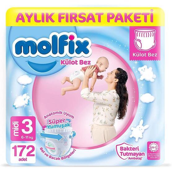 Molfix No:3 Midi 172 Adet Külot Bebek Bezi Bebek Bezi Fiyatı