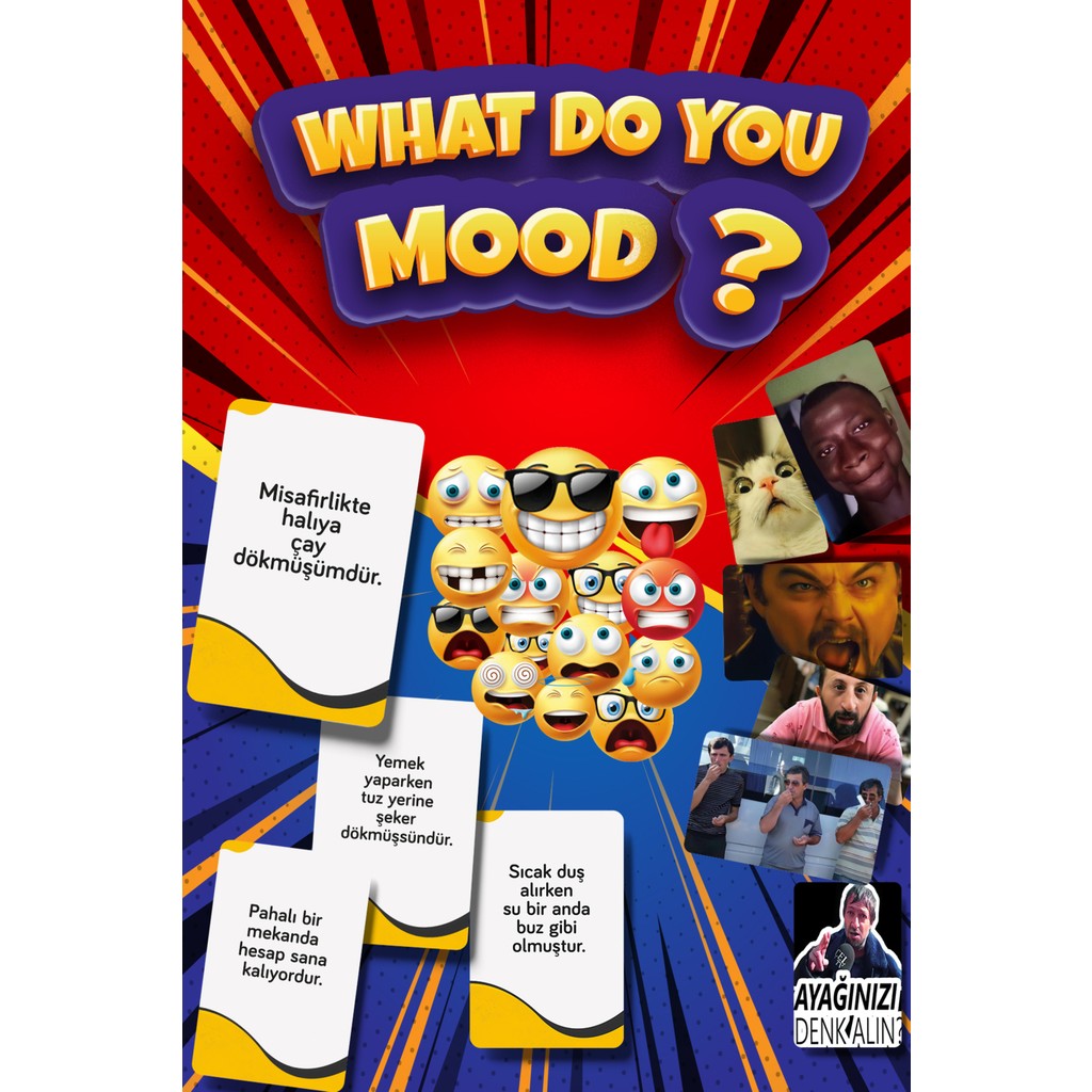 Molfy What Do You Mood - Eğlenceli What Do You Meme Kutu Oyunu - Hangi Moodsun - Durum Kartı Diğer Fiyatı