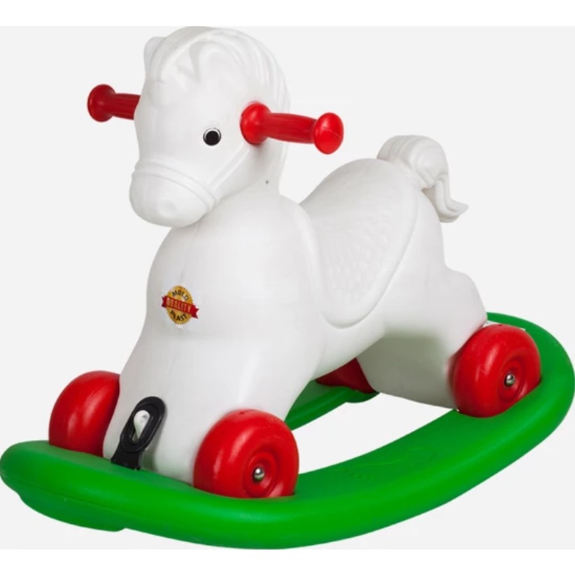 Moli Toys Sallanan At Çocuklar İçin Güvenli Oyun Arkadaşı 2-4 Yaş Beyaz Plastik Diğer Fiyatı