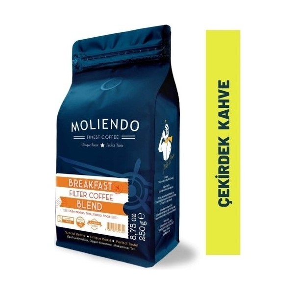 Moliendo Breakfast Blend Filtre Kahve (Çekirdek Kahve) 250 g - 250 gr - Çekirdek Kahve Kahve Fiyatı